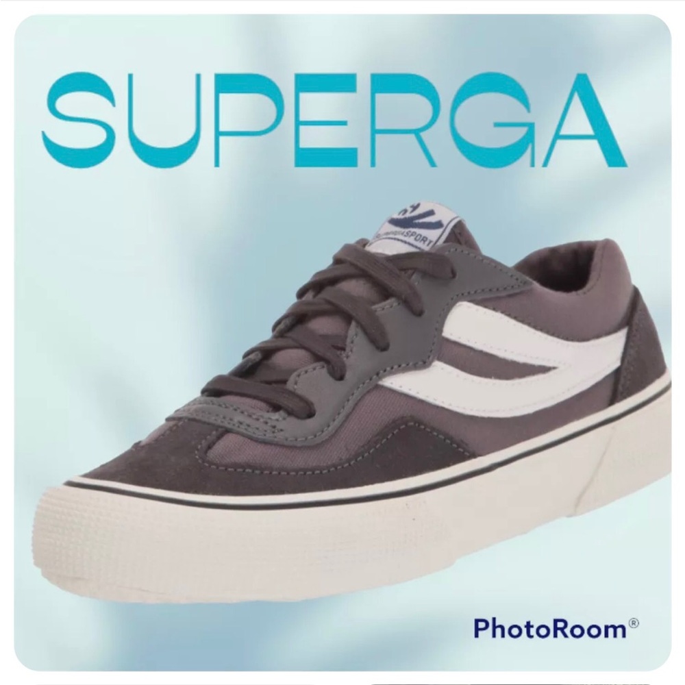 SUPERGA: SUPERGA REVOLLEY COLOR BLOCK Comfort Sneakers 7.5 Grey Avor